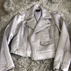 Metallic Moto Jacket